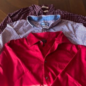3 men’s dress shirts